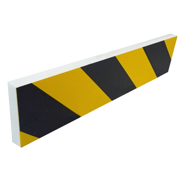 Penový ochranný varovný samolepiaci profil SoftBumpers – 350×80 mm, žlto-čierna