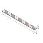 Penový ochranný varovný samolepiaci profil SoftBumpers – 5000×60 mm žlto-čierna