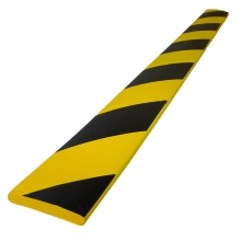 Penový ochranný varovný samolepiaci profil SoftBumpers – 750×60 mm, žlto-čierna