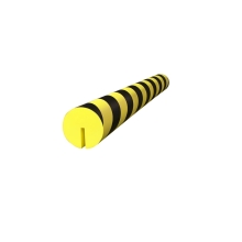 Penový ochranný varovný samolepiaci profil SoftBumpers pre oceľové nosníky – 980 × pr.100 mm, žlto-čierna