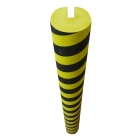 Penový ochranný varovný samolepiaci profil SoftBumpers pre oceľové nosníky – 980 × pr.150 mm, žlto-čierna