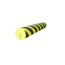 Penový ochranný varovný samolepiaci profil SoftBumpers pre oceľové nosníky – 980 × pr.150 mm, žlto-čierna