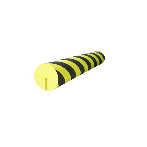 Penový ochranný varovný samolepiaci profil SoftBumpers pre oceľové nosníky – 980 × pr.150 mm, žlto-čierna