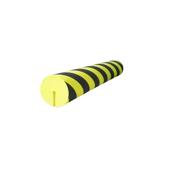 Penový ochranný varovný samolepiaci profil SoftBumpers pre oceľové nosníky – 980 × pr. 150 mm, žlto-čierna