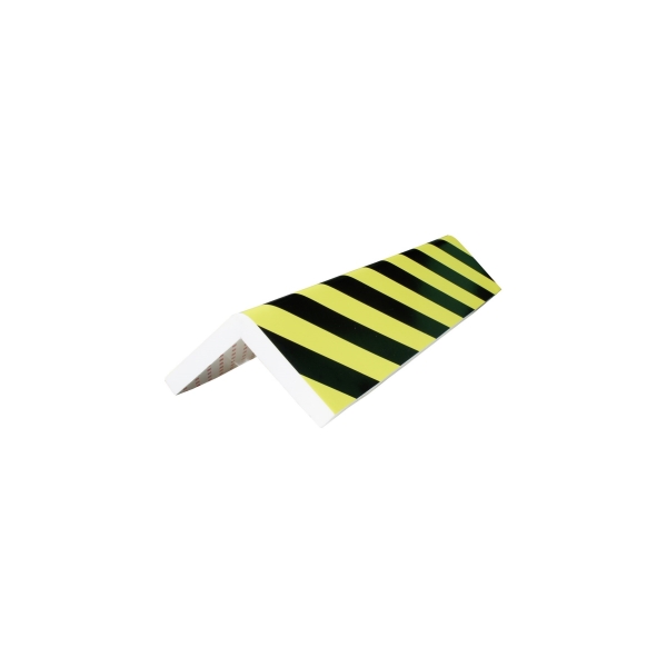Penový ochranný varovný samolepiaci rohový profil SoftBumpers – 730×150 mm, žlto-čierna