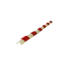 Penový ochranný varovný samolepiaci rohový profil SoftBumpers – 750×30 mm, červeno-biela