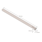 Penový ochranný varovný samolepiaci rohový profil SoftBumpers – 750×30 mm, žlto-čierna