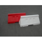 Plastové cestné zvodidlo 50 – PE, biela, 500×400×1006 mm