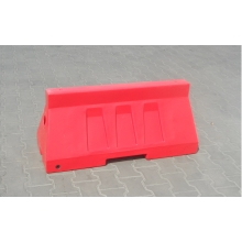 Plastové cestné zvodidlo 50 – PE, červená, 500×400×1006 mm