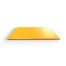 Pláty pod náves Trailer Plate – žltá, 1990×990×15 mm, 13× predvrtaný otvor