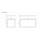 Pláty pod náves Trailer Plate – žltá, 990×990×15 mm, 8× predvrtaný otvor