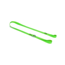 Plochý závesný popruh NLG Lanyard na reťazovú pílu s nosnosťou 10 kg – nylon, zelená, 1300×25 mm