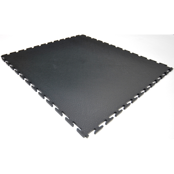 Podlahová dlaždica Ecotile PVC – hladký povrch, tmavo sivá, 500×500×7 mm