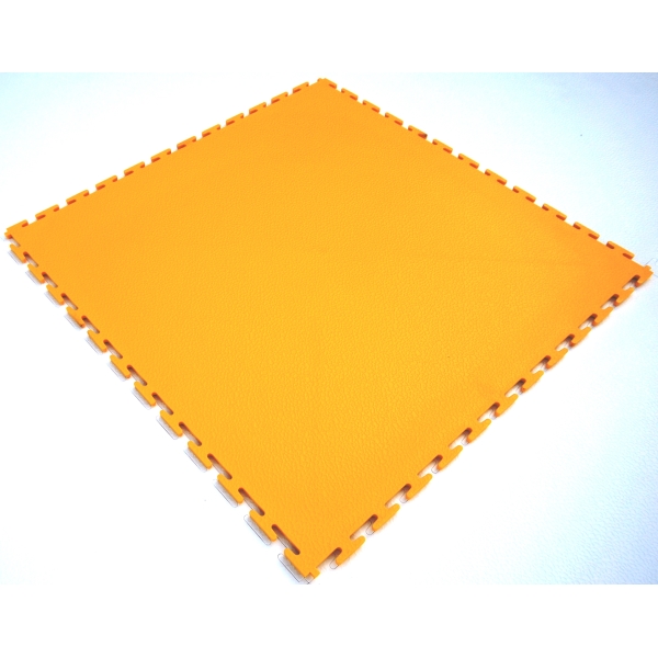 Podlahová dlaždica Ecotile PVC – hladký povrch, žltá, 500×500×7 mm