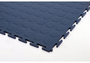 Podlahová dlaždica Ecotile PVC – profilované kolieska, 500×500×7 mm