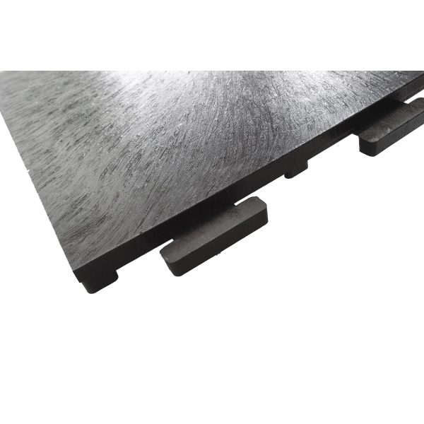 Podlahová dlaždica StandardRecycled z recyklovaného PVC – 445×445×15 mm, zrnitý povrch, antracit