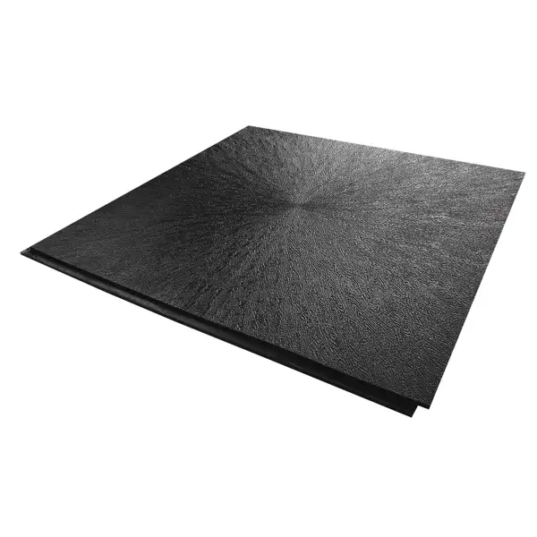 Podlahová dlaždica StandardRecycled z recyklovaného PVC – 500×500×10 mm, hladký povrch, antracit