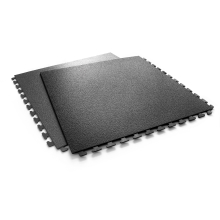 Podlahová dlaždica StandardRecycled z recyklovaného PVC – 500×500×6 mm, zdrsnený povrch, antracit