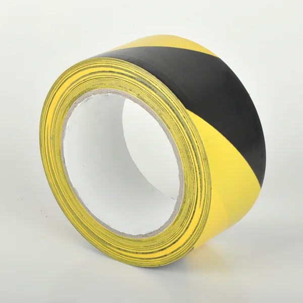 Podlahová páska Štandard WT-5160 – PVC, žlto-čierna, 75 mm × 33 m