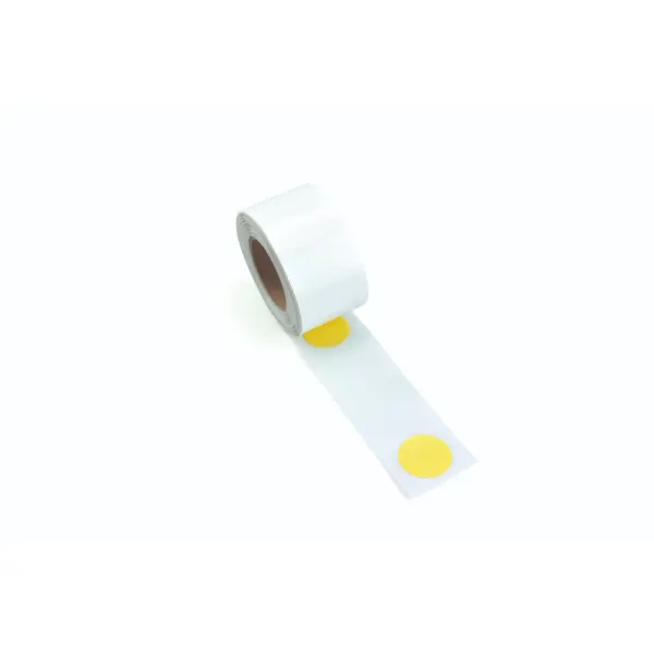 Podlahové vyznačovacie body WT-5126 – PVC, žltá, 75 mm × 25 m