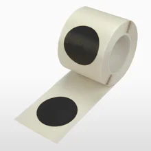 Podlahové vyznačovacie body WT-5226, permanentná – polyester, čierna, 75 mm × 25 m
