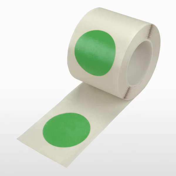Podlahové vyznačovacie body WT-5226, permanentná – polyester, zelená, 50 mm × 25 m