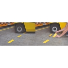 Podlahové vyznačovacie pruhy WT-5124 – PVC, žltá, 50 mm × 25 m