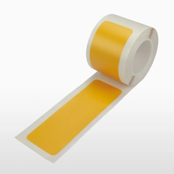 Podlahové vyznačovacie pruhy WT-5224, permanentné – polyester, žltá, 50 mm × 25 m