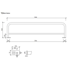 Pozinkované zábradlie pre cestné betonové zvodidlá – 2000×500 mm
