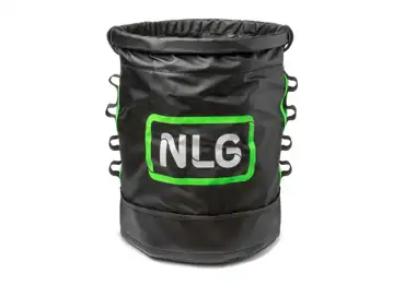 Pracovní vak NLG s nosnosťou 125 kg – PVC, zeleno-čierna, 400×320 mm