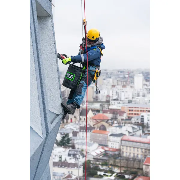 Pracovní vak NLG s nosnosťou 125 kg – PVC, zeleno-čierna, 400×320 mm