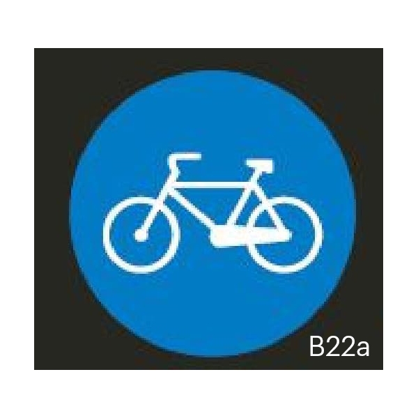 Predformované dopravné značenie "Cestička pre cyklistov" – termoplast, pr. 450 mm, balenie 2 ks