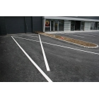 Predformované dopravné značenie "Priama čiara" – termoplast, biela, 1000×100 mm, balenie 30 ks