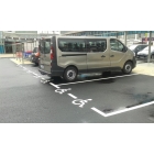 Predformované dopravné značenie "Státie pre invalidov" – termoplast, modrá, 500×500 mm, balenie 2 ks