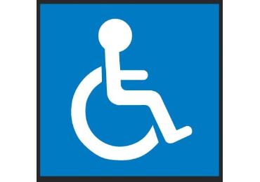 Predformované výstražné dopravné značenie ''Státie pre invalidov'' – termoplast