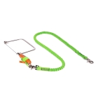 Predĺžený pružný NLG Lanyard na náradie – nylon, zeleno-čierna