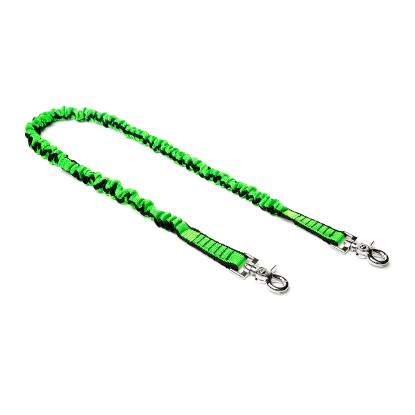 Predĺžený pružný NLG Lanyard na náradie – nylon, zeleno-čierna