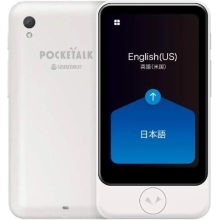 Prekladač hlasu/kamery Pocketalk S2 Plus – biely, 121×66 mm