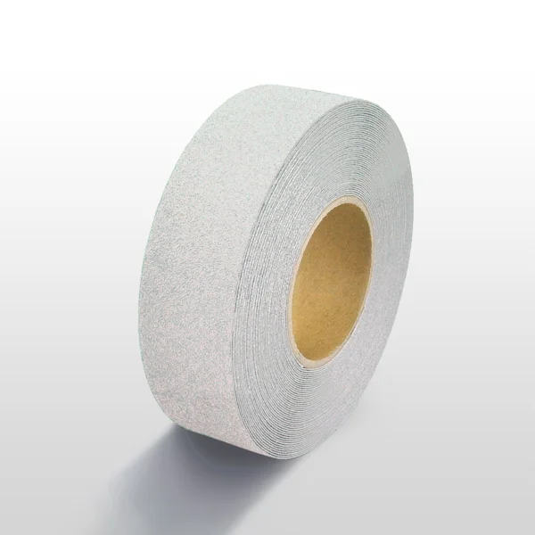 Protišmyková páska štandard WT-5411 – minerálny granulát v syntetickej živici, biela, 50 mm × 18 m