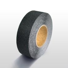 Protišmyková páska štandard WT-5411 – minerálny granulát v syntetickej živici, čierna, 50 mm × 18 m