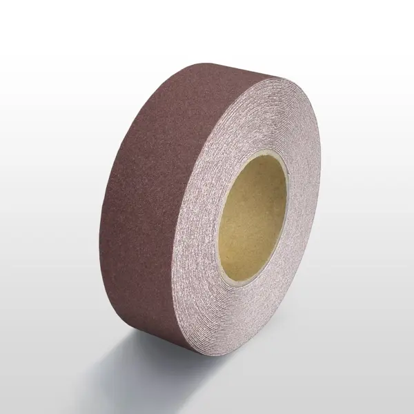 Protišmyková páska štandard WT-5411 – minerálny granulát v syntetickej živici, hnedá, 25 mm × 18 m