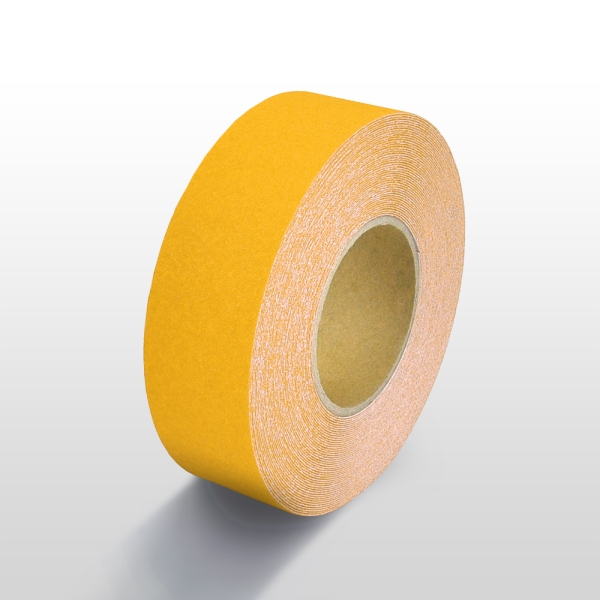 Protišmyková páska štandard WT-5411 – minerálny granulát v syntetickej živici, žltá, 25 mm × 6 m