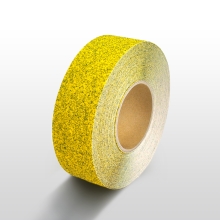 Protišmyková páska štandard WT-5411 – minerálny granulát v syntetickej živici, žltá s bodkami, 50 mm × 18 m