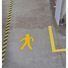 Protišmykové podlahové piktogramy WT-5811 – PU, pár stop, biela, 297×110 mm, balenie 10 ks