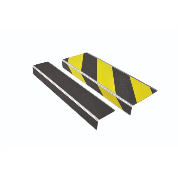 Protišmykový profil na schodové hrany WT-5409 – minerálny granulát v syntetickej živici, žltá, 800×31×56 mm