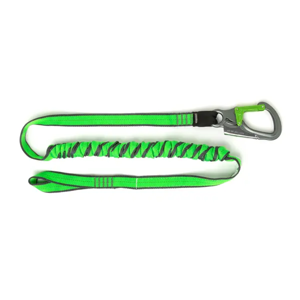 Pružný popruh NLG Lanyard na náradie s nosnosťou 20 kg – nylon, zeleno-čierna