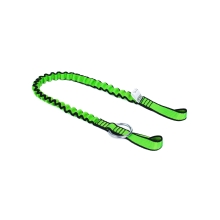 Pružný závesný popruh NLG Lanyard na reťazovú pílu s nosnosťou 10 kg – nylon, zeleno-čierna, 850×25 mm