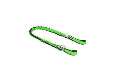 Pružný závesný popruh NLG Lanyard na reťazovú pílu s nosnosťou 10 kg – nylon, zeleno-čierna, 850×25 mm