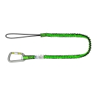Pružný závesný popruh NLG Lanyard s jednou karabínou na náradie – nylon, zeleno-čierna