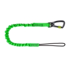 Pružný závesný popruh NLG Lanyard s jednou karabínou – nylon, zelená
